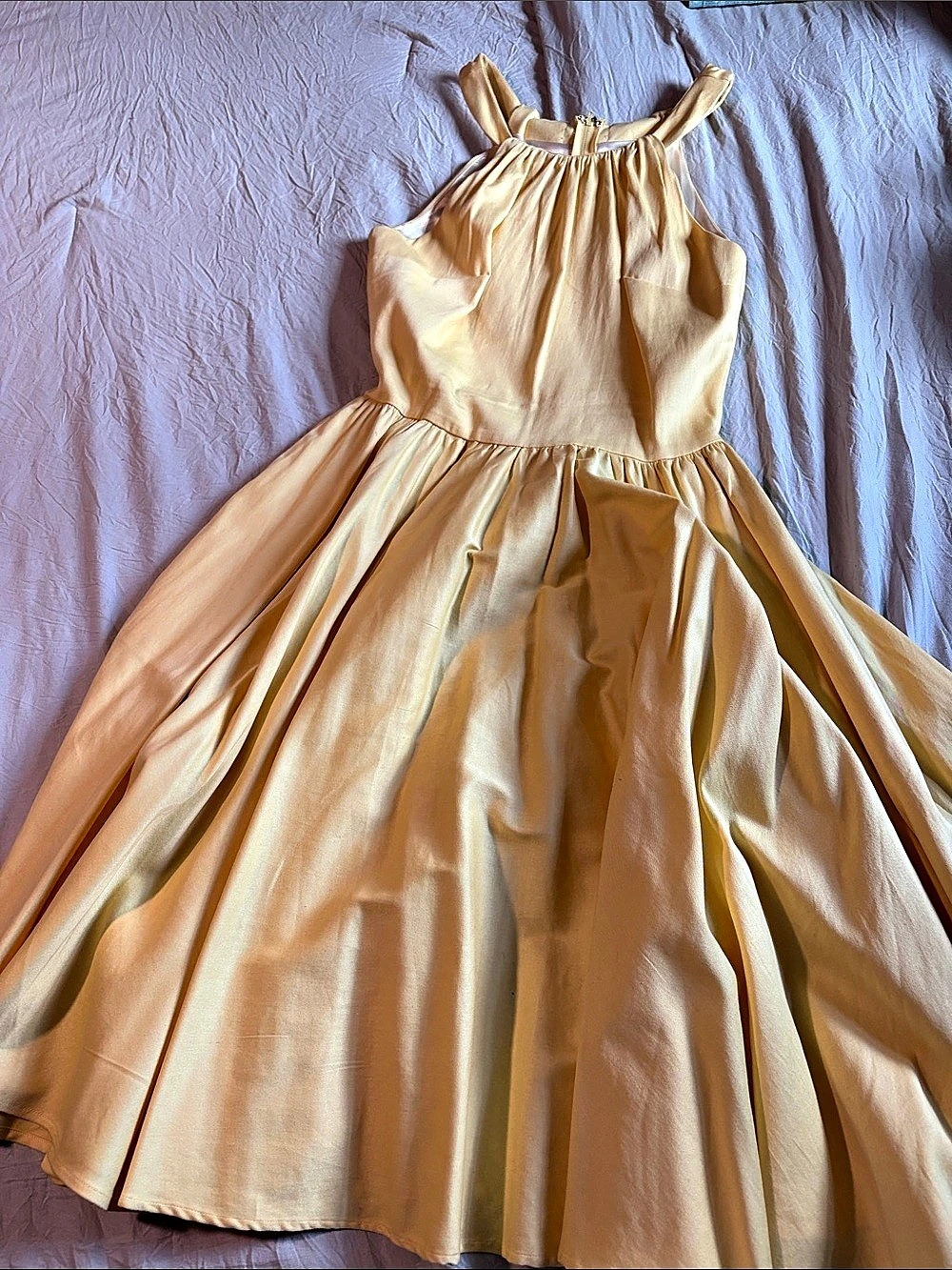 Pinup Couture Midi Dress in yellow Size Medium Like New